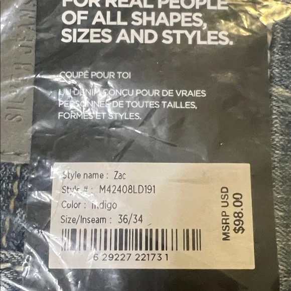 36x34 Silver Jeans Men's Relaxed Fit Straight Leg Medium Blue - Picture 6 of 6